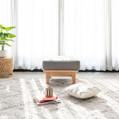 Ghế Đôn Sofa Gỗ Cao Su Tự Nhiên