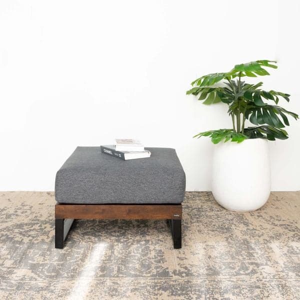Ghế Đôn Sofa Gỗ Tràm Tự Nhiên