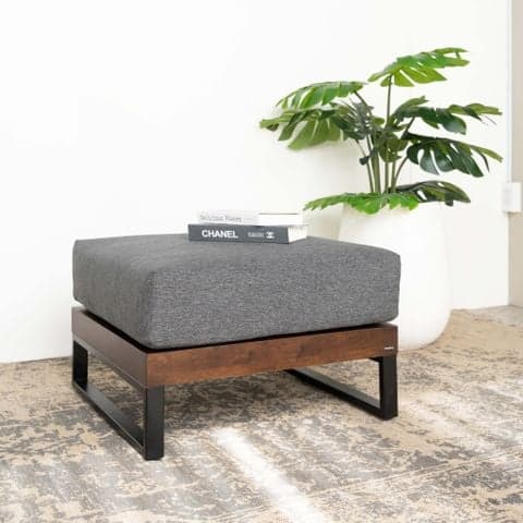 Ghế Đôn Sofa Gỗ Tràm Tự Nhiên