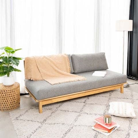 Ghế Sofa Gỗ Cao Su Tự Nhiên