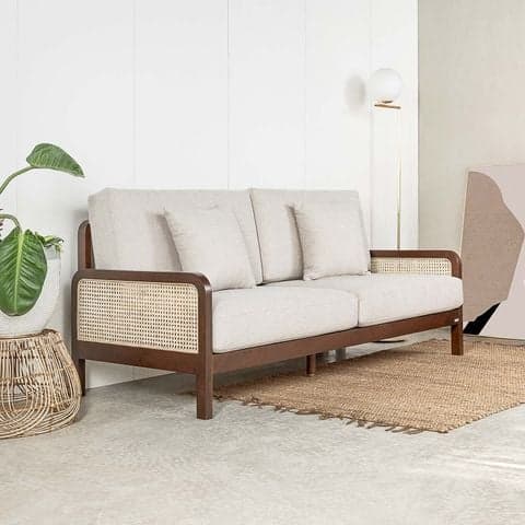 Ghế Sofa Gỗ Cao Su Tự Nhiên