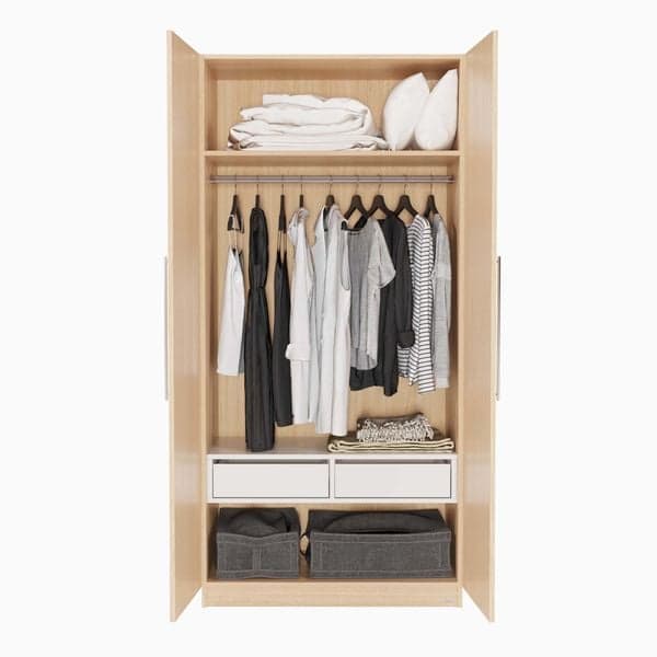 Tủ Quần Áo Gỗ 2 Cánh