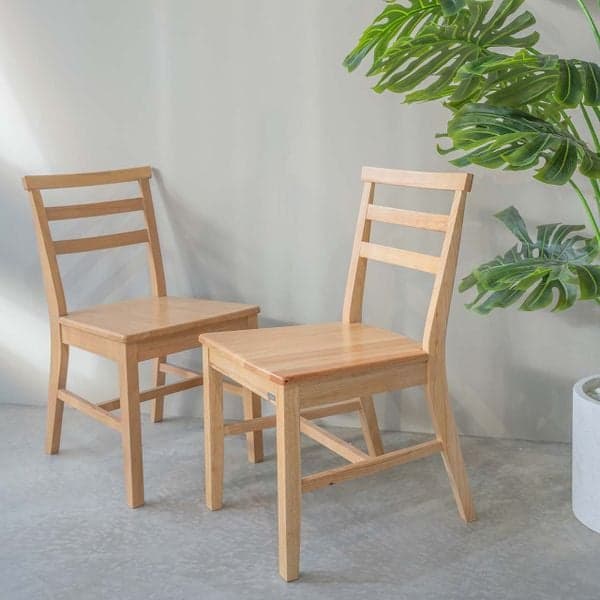 Ghế Ăn Gỗ Cao Su Tự Nhiên